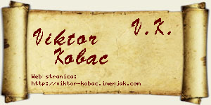 Viktor Kobac vizit kartica